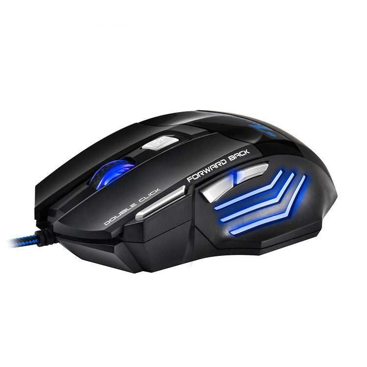 Computer Mouse Gamer Ergonomic Gaming Mouse USB Wired Game Mause 5500 DPI Silent Mice With LED Backlight 7 Button For PC Laptop - Mountain Lakes Mall