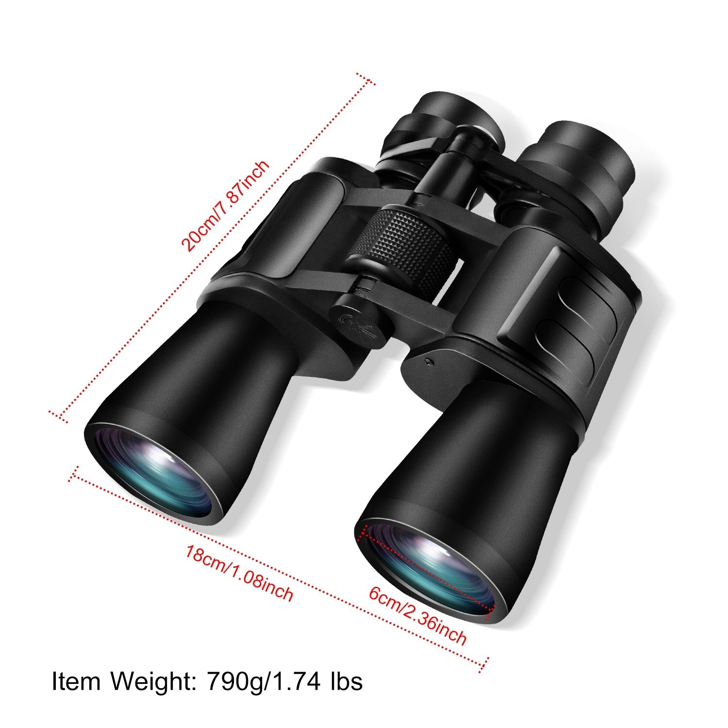 Portable Zoom Binoculars with FMC Lens Low Light Night Vision for Bird Watching Hunting Sports - Mountain Lakes Mall