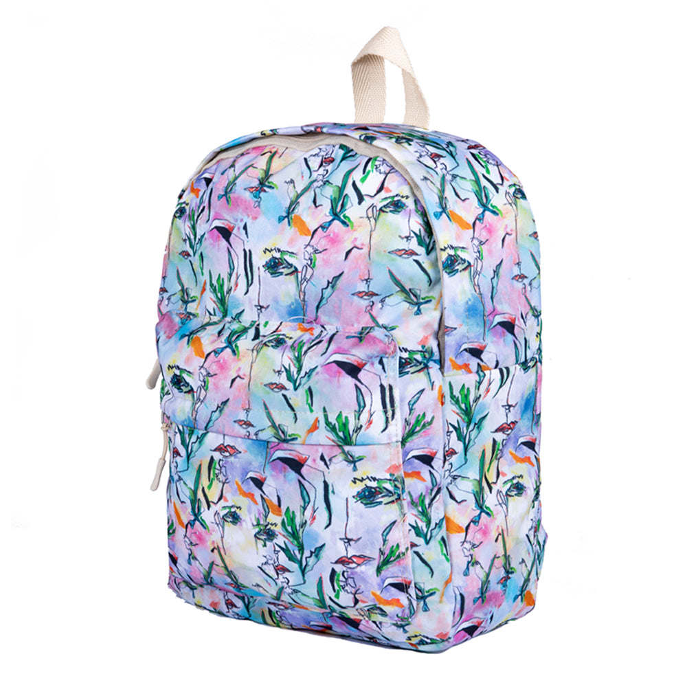 Biggdesign White Faces Backpack - Mountain Lakes Mall