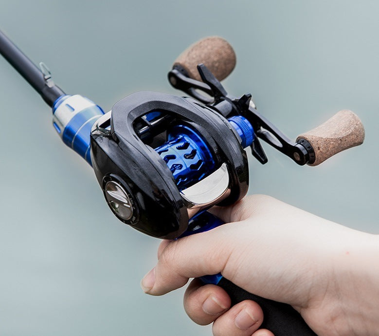 Left Handed Fishing Reel with Spool Carbon Fiber Drag - Mountain Lakes Mall