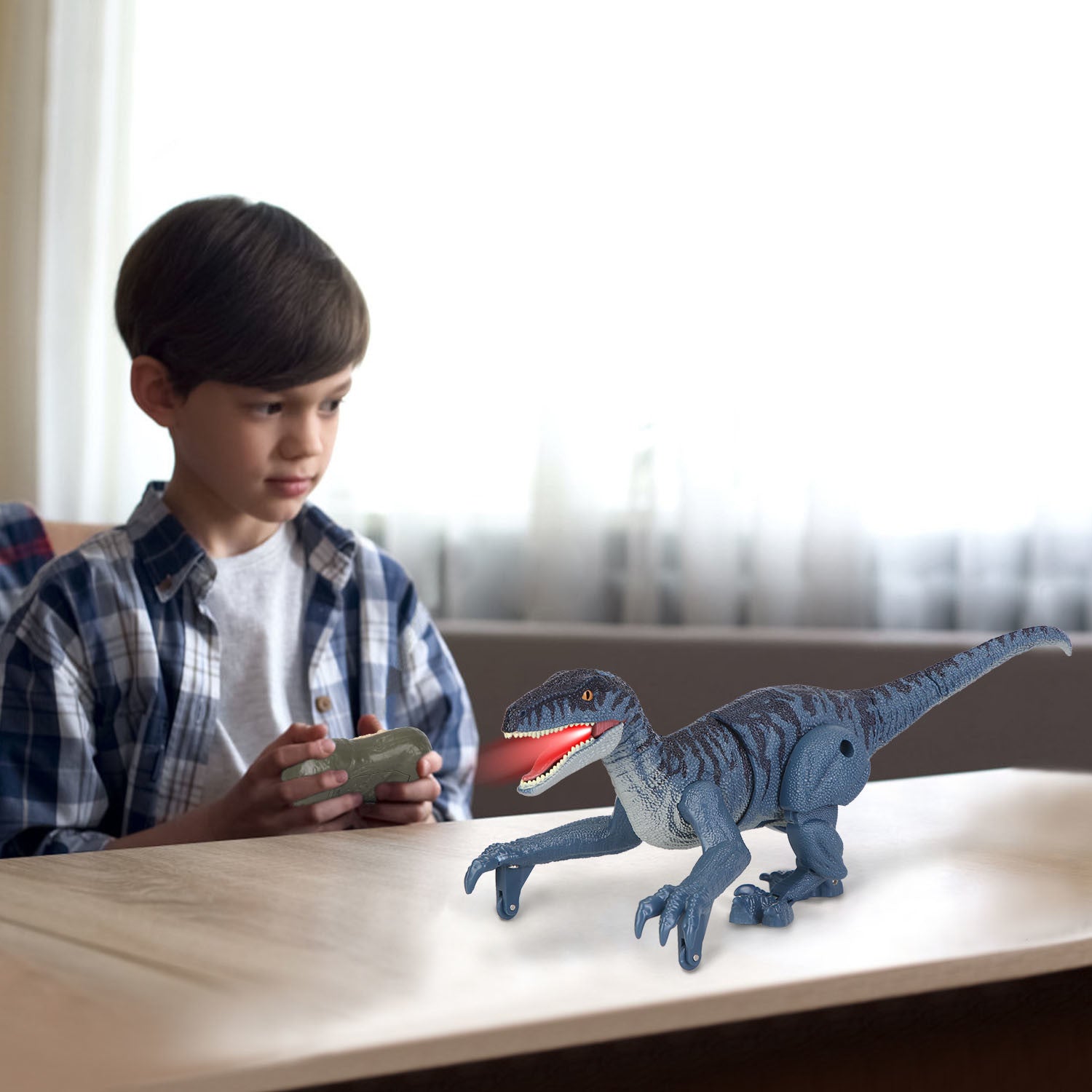 Remote Control Dinosaur Toys Jurassic Realistic RC Dinosaur Rechargeable T-Rex - Mountain Lakes Mall