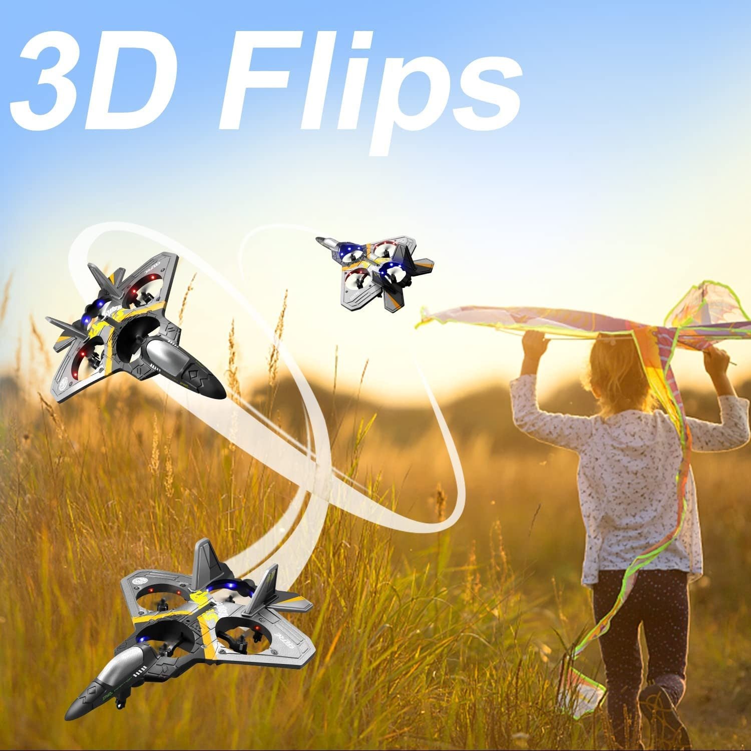 4DRC V17 Remote Control Plane RC Airplanes 2.4GHz 6CH EPP RC Plane 4 Motor RC Aircraft Toys - Mountain Lakes Mall