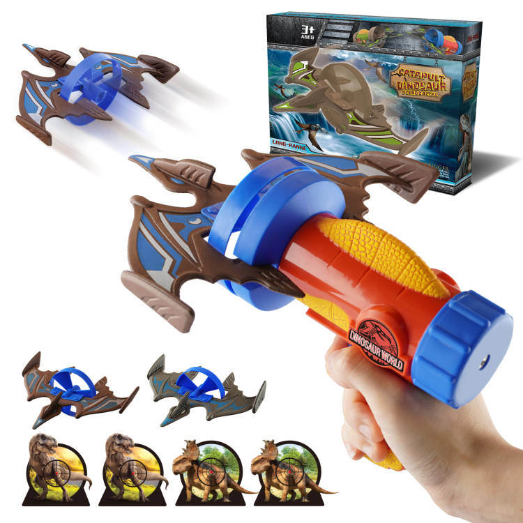 Rocket Launcher Airplane Toy with Dinosaur Targets Foam - Mountain Lakes Mall