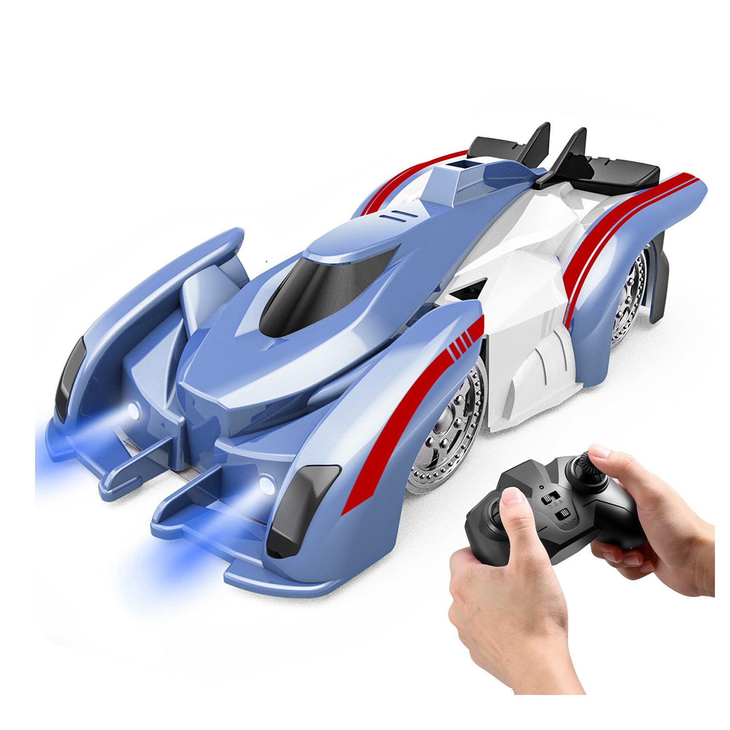 Electric Wall Climbing Car Toy 360° Rotating Stunt Car Remote Control Dual Mode RC Car Rechargeable - Mountain Lakes Mall