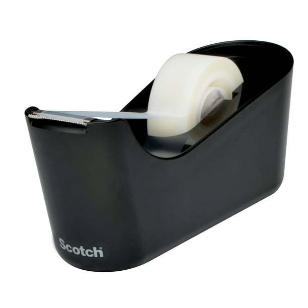 Scotch Desktop Tape Dispenser, Black, 1 Dispenser, 1" Core - Mountain Lakes Mall