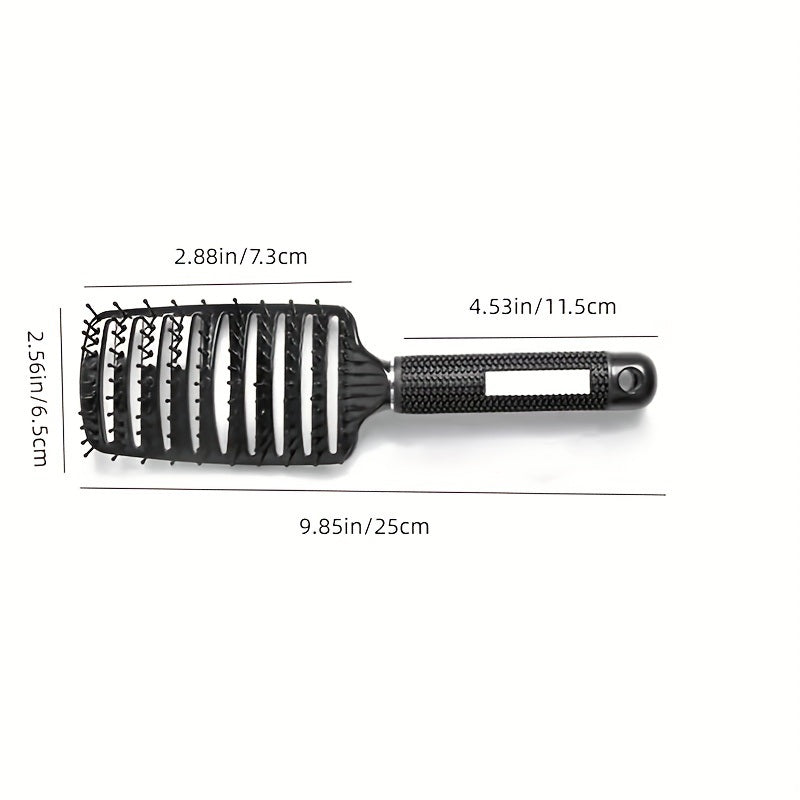 Curved Vented Styling Hair Brushes with Detangling Pins - Mountain Lakes Mall