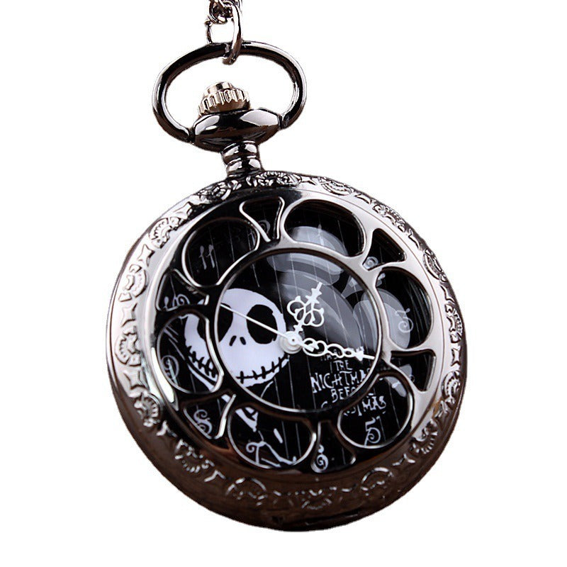 Vintage Skeleton Nightmare Before Christmas Pocket Watch - Mountain Lakes Mall