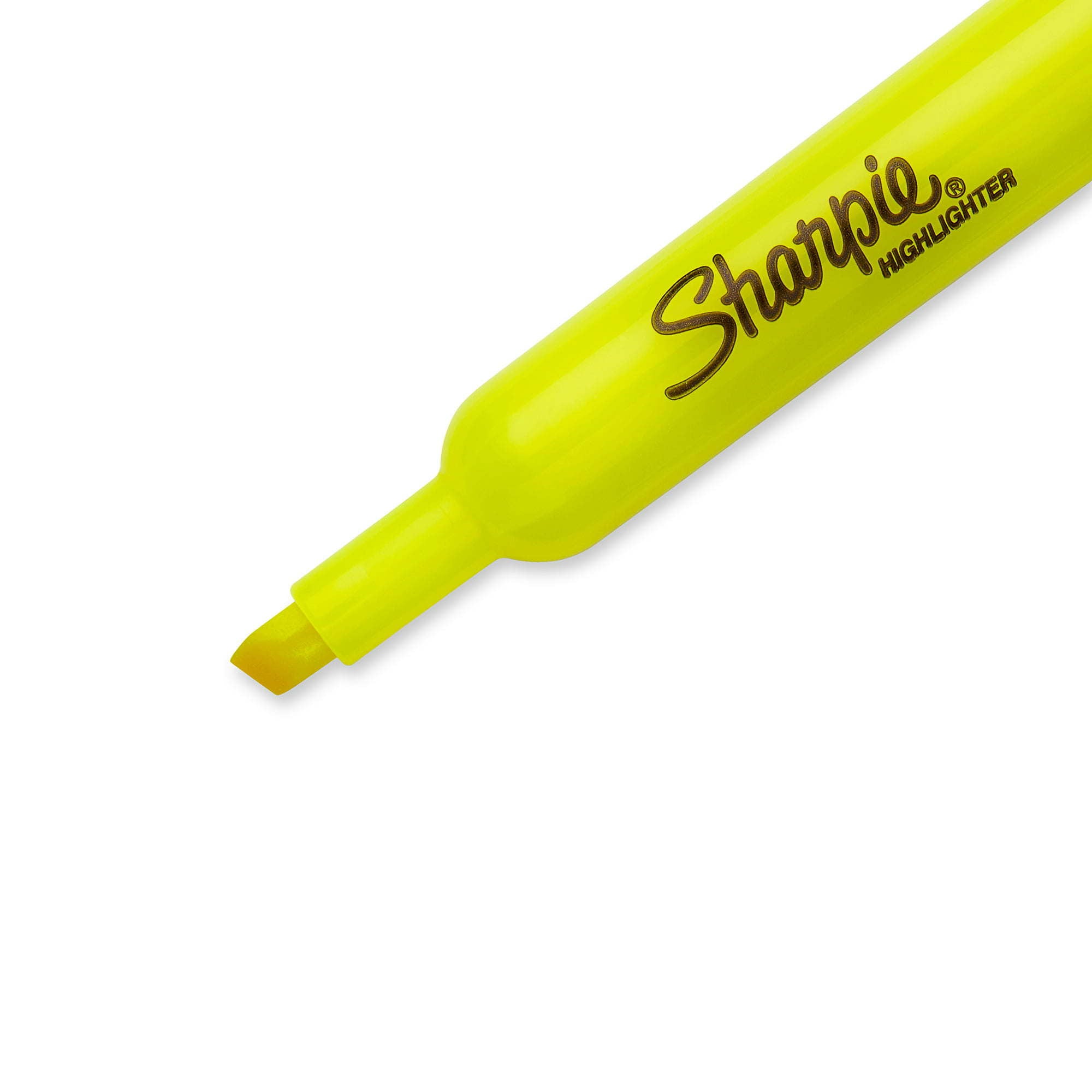 Sharpie Tank Style Highlighters, Chisel Tip, Fluorescent Yellow, 36 Count - Mountain Lakes Mall