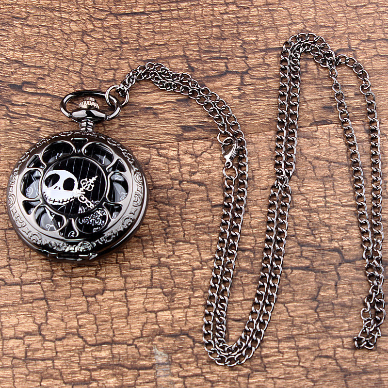 Vintage Skeleton Nightmare Before Christmas Pocket Watch - Mountain Lakes Mall