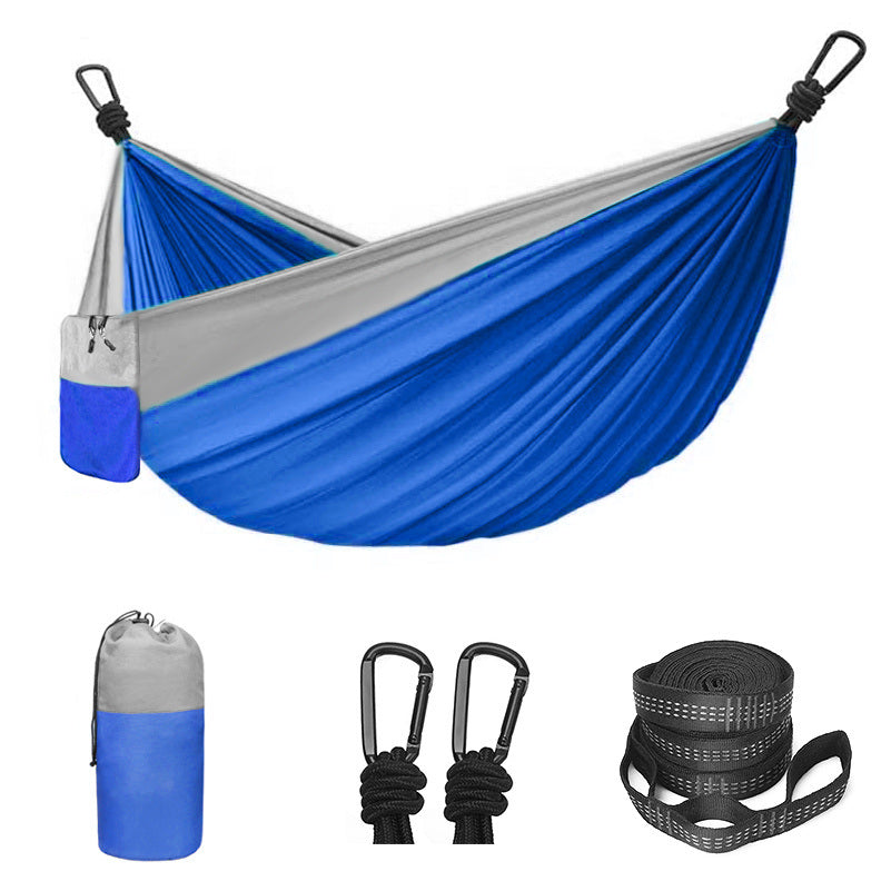 Camping Hammock Double & Single Portable Hammock With 2 Tree Straps And 2 Carabiners - Mountain Lakes Mall