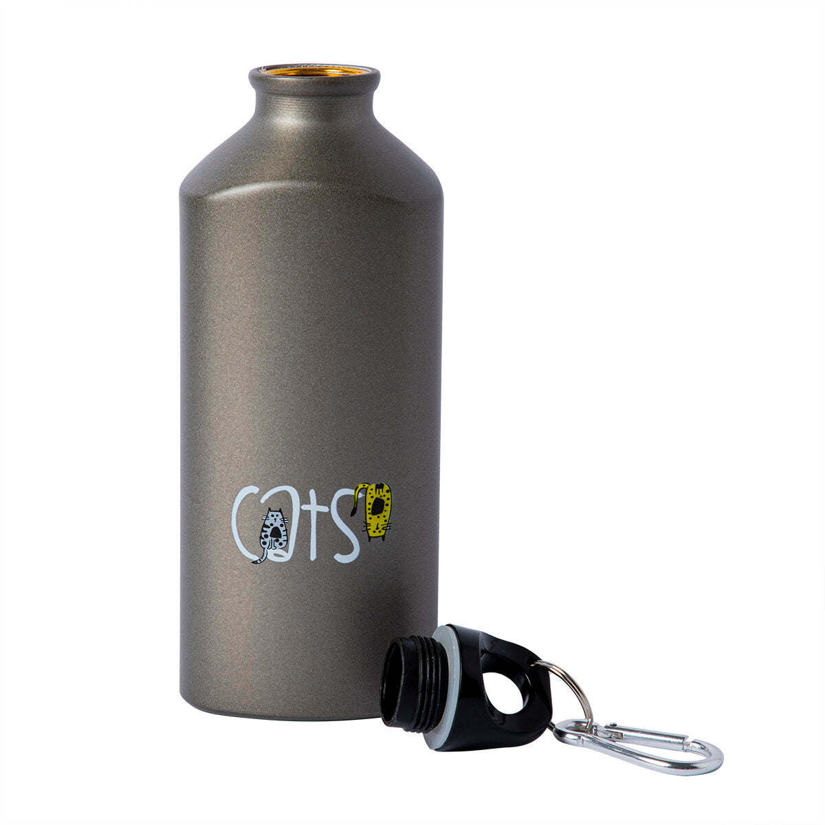 Biggdesign Cats Aluminum Water Bottle, 600 ml - Mountain Lakes Mall