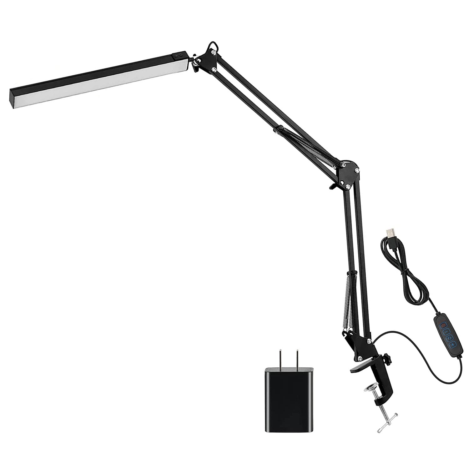 LED Reading Desk Lamp with Clamp Adjustable Swing Arm - Mountain Lakes Mall