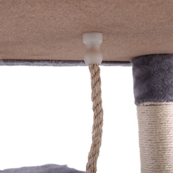 Multi-Level Cat Condo with Hammock & Scratching Posts for Kittens - Mountain Lakes Mall