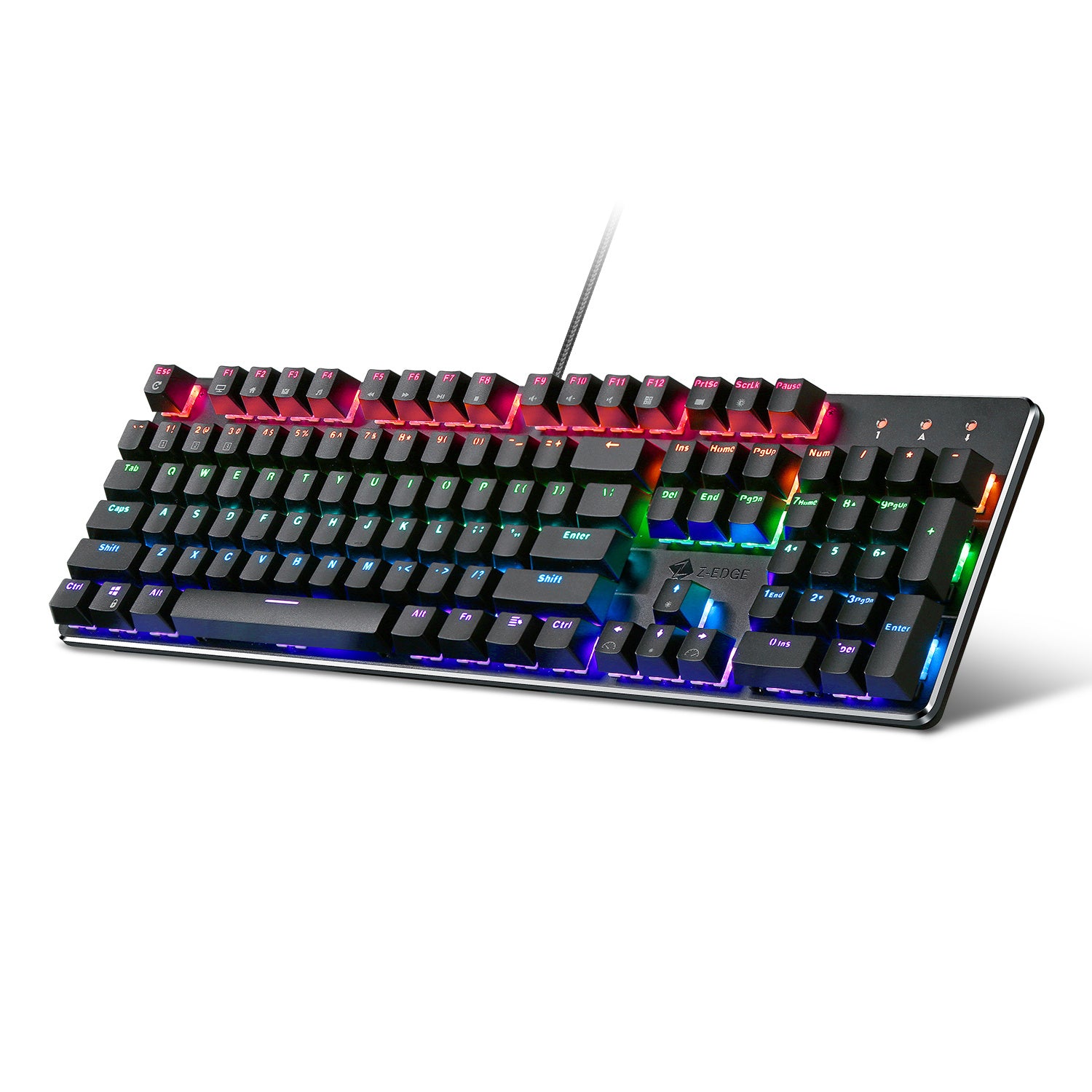 Z-EDGE UK104 104 Keys USB Wired Mechanical Gaming Keyboard - Mountain Lakes Mall