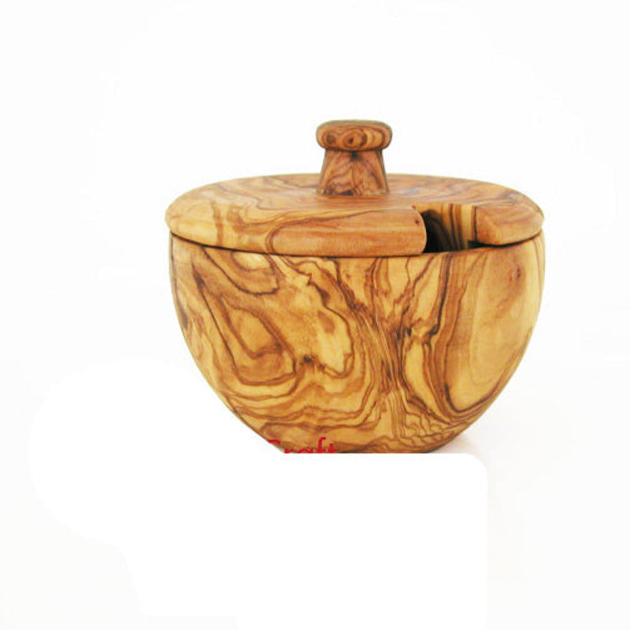 Mediterranean Olive Wood Canister - Mountain Lakes Mall