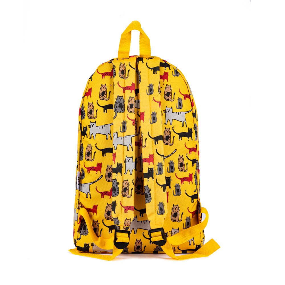 Biggdesign Cats Yellow Backpack - Mountain Lakes Mall