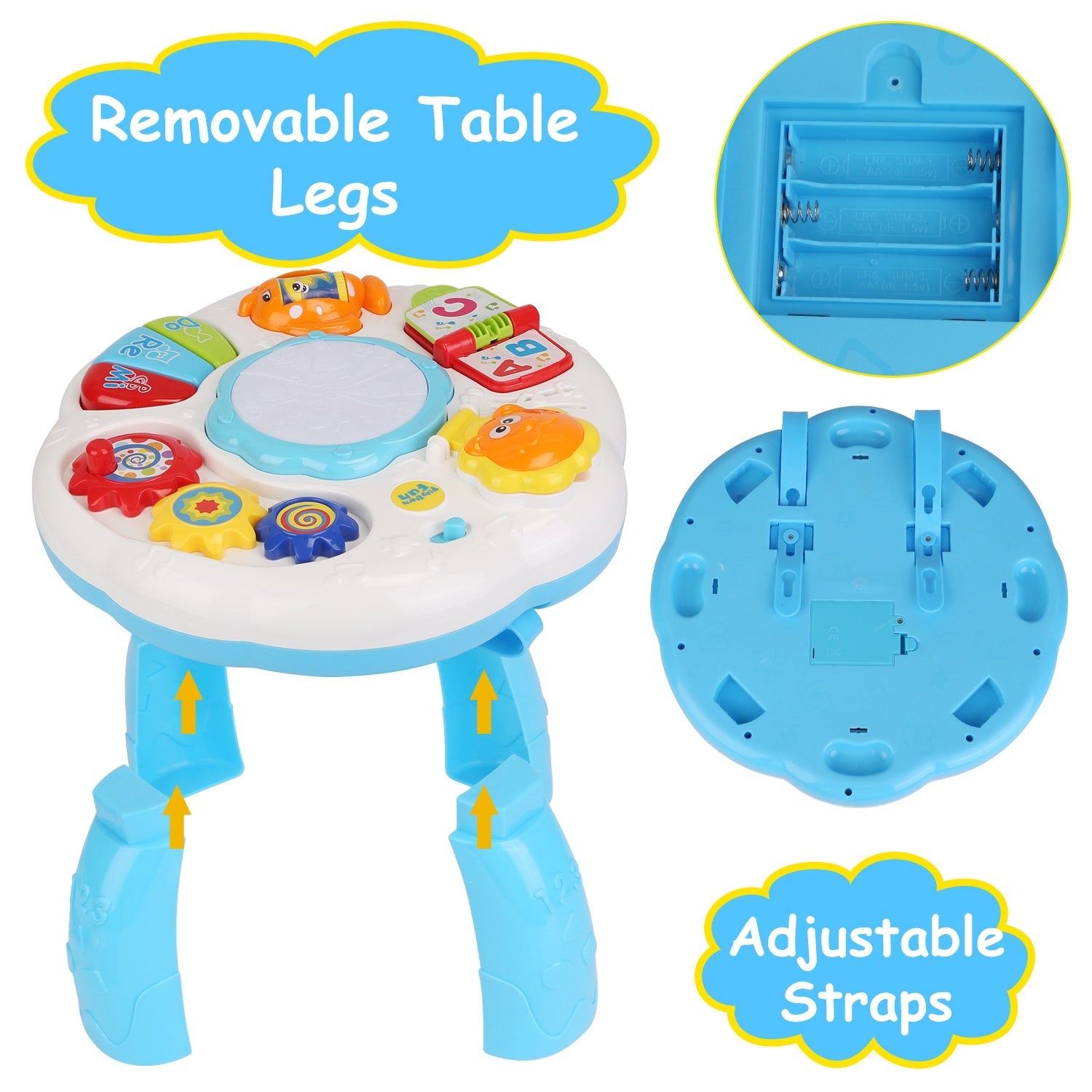 Toddler Musical Learning Table Educational Baby Toys - Mountain Lakes Mall