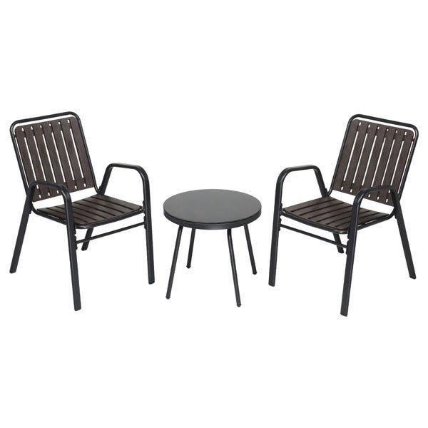 3-Piece Patio Bistro Table Set, Outdoor Furniture Set - Mountain Lakes Mall