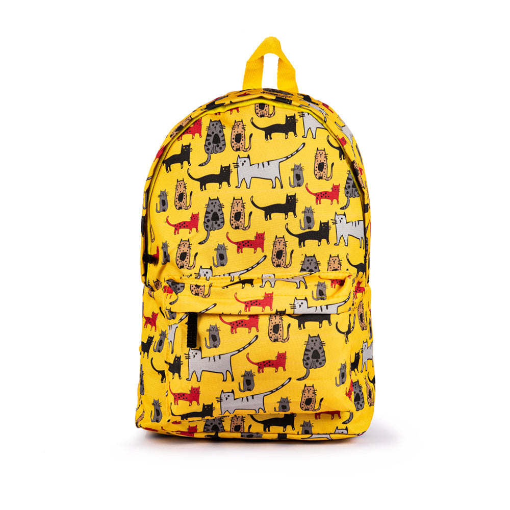 Biggdesign Cats Yellow Backpack - Mountain Lakes Mall