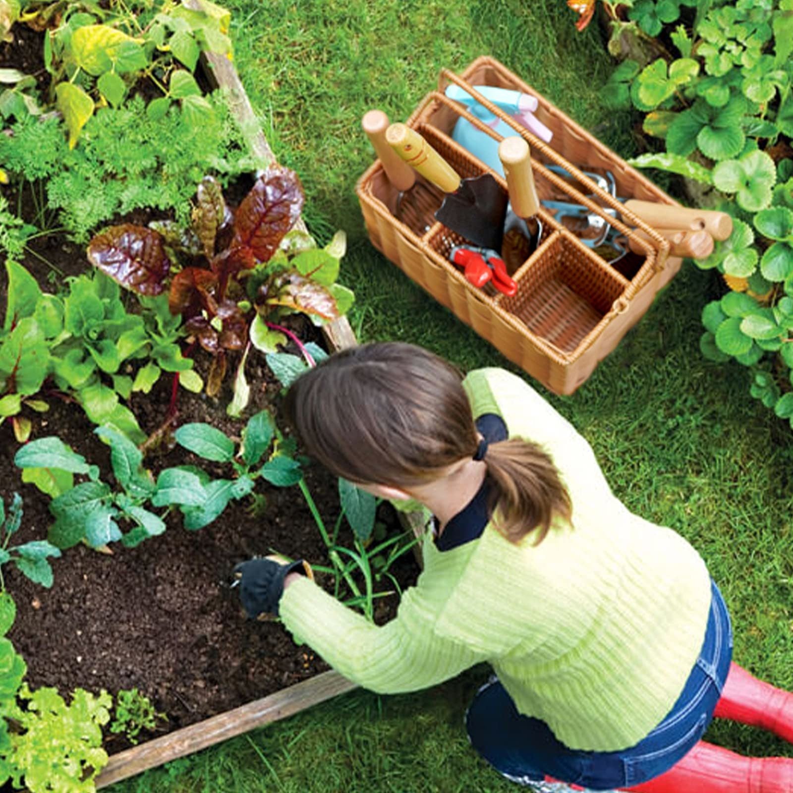 Gardening Hand Tools with Basket - Mountain Lakes Mall