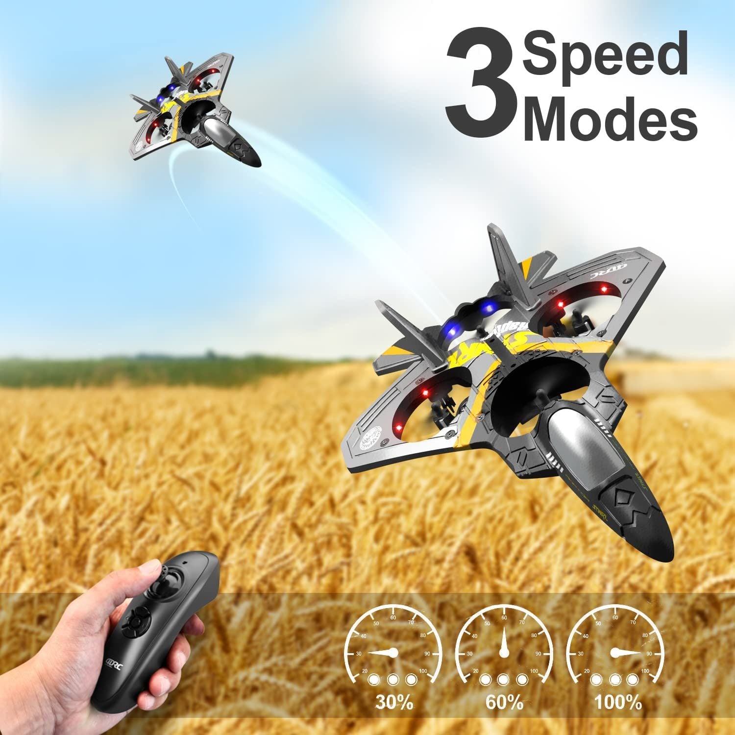 4DRC V17 Remote Control Plane RC Airplanes 2.4GHz 6CH EPP RC Plane 4 Motor RC Aircraft Toys - Mountain Lakes Mall