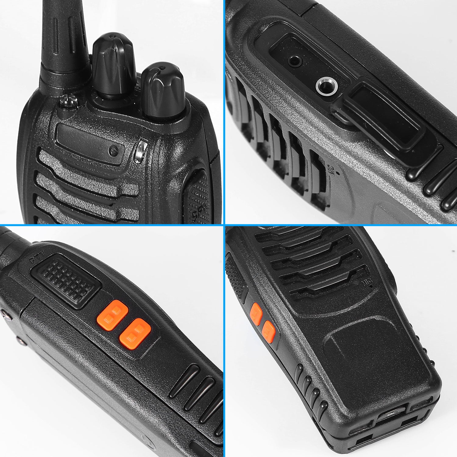 2 x Baofeng BF-888S Walkie Talkies Two Way Radio UHF 16CH 400-470MHZ Long Range - Mountain Lakes Mall