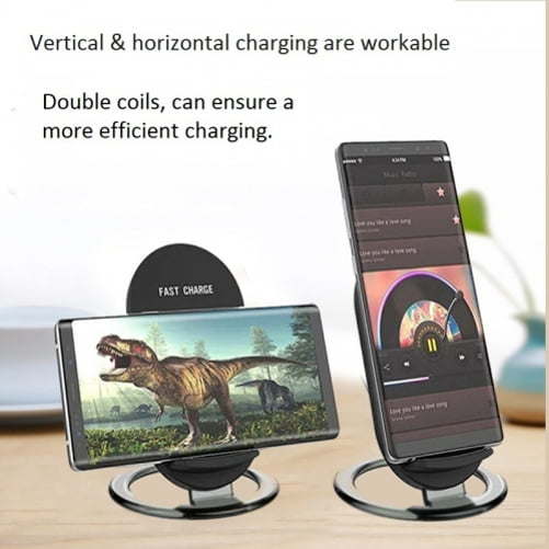 15W Fast Wireless Charger Stand Detachable 2-Coils Charging Pad Slim A4L for Motorola Edge Plus, Google Nexus 6, (2022), DROID MAXX - Nokia XR20, 8 - OnePlus 9 Pro, 8 Pro - Razer Phone 2 - Mountain Lakes Mall